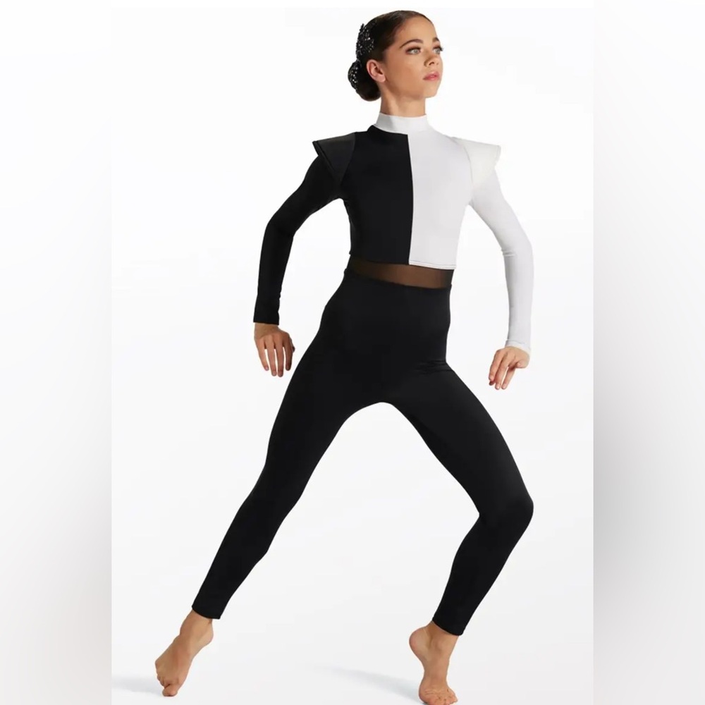 Weissman “Power” 14352 Black and White Dance Costume MC & LC